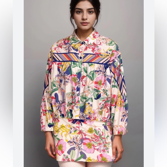 JOHNNY WAS BEE ACTIVE LIGHTWEIGHT BOMBER JACKET SIZE MEDIUM NWT RETAIL $340. - Picture 4 of 15